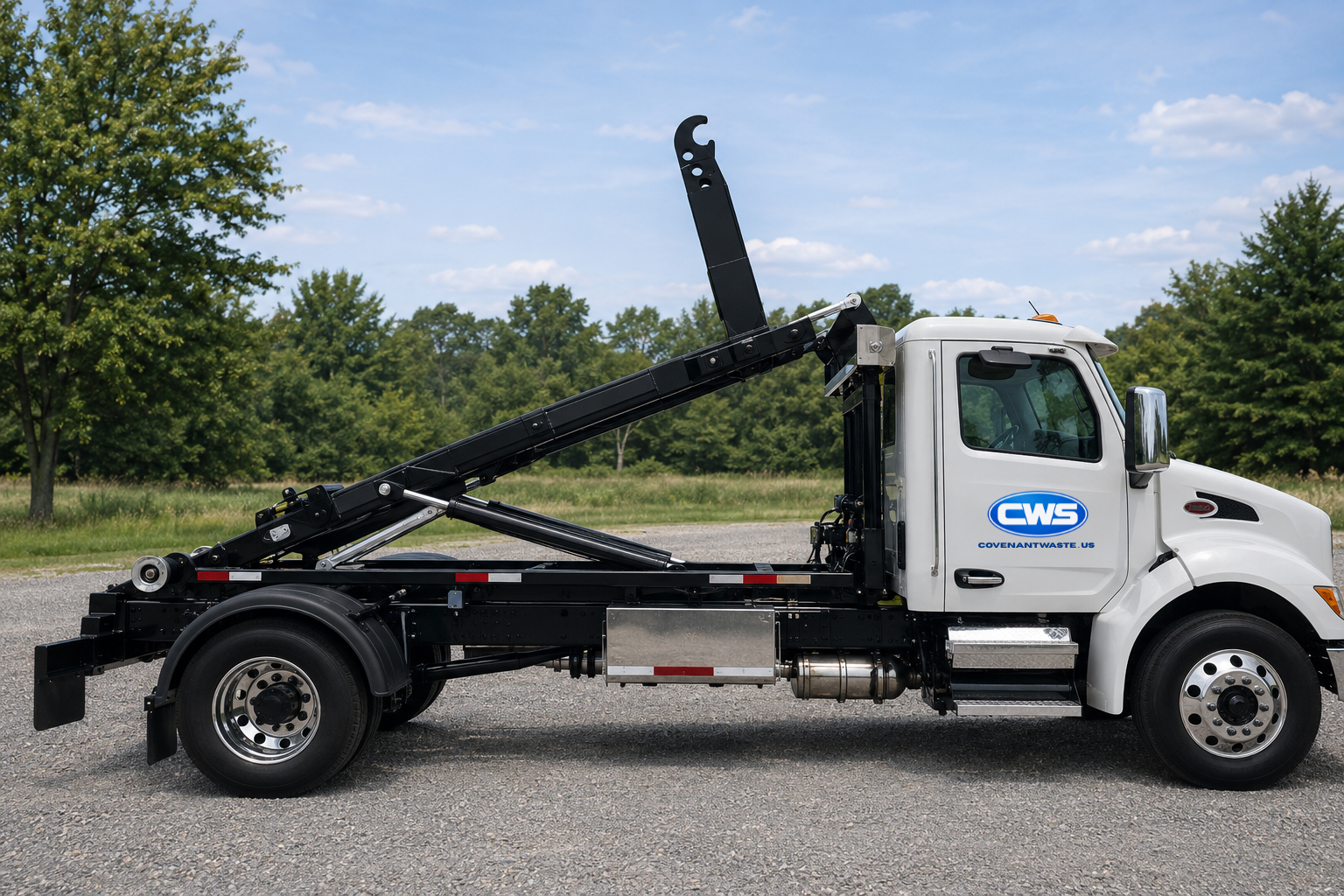 Covenant Waste Systems tri-axle truck serving Middlesex, Monmouth and Somerset County NJ